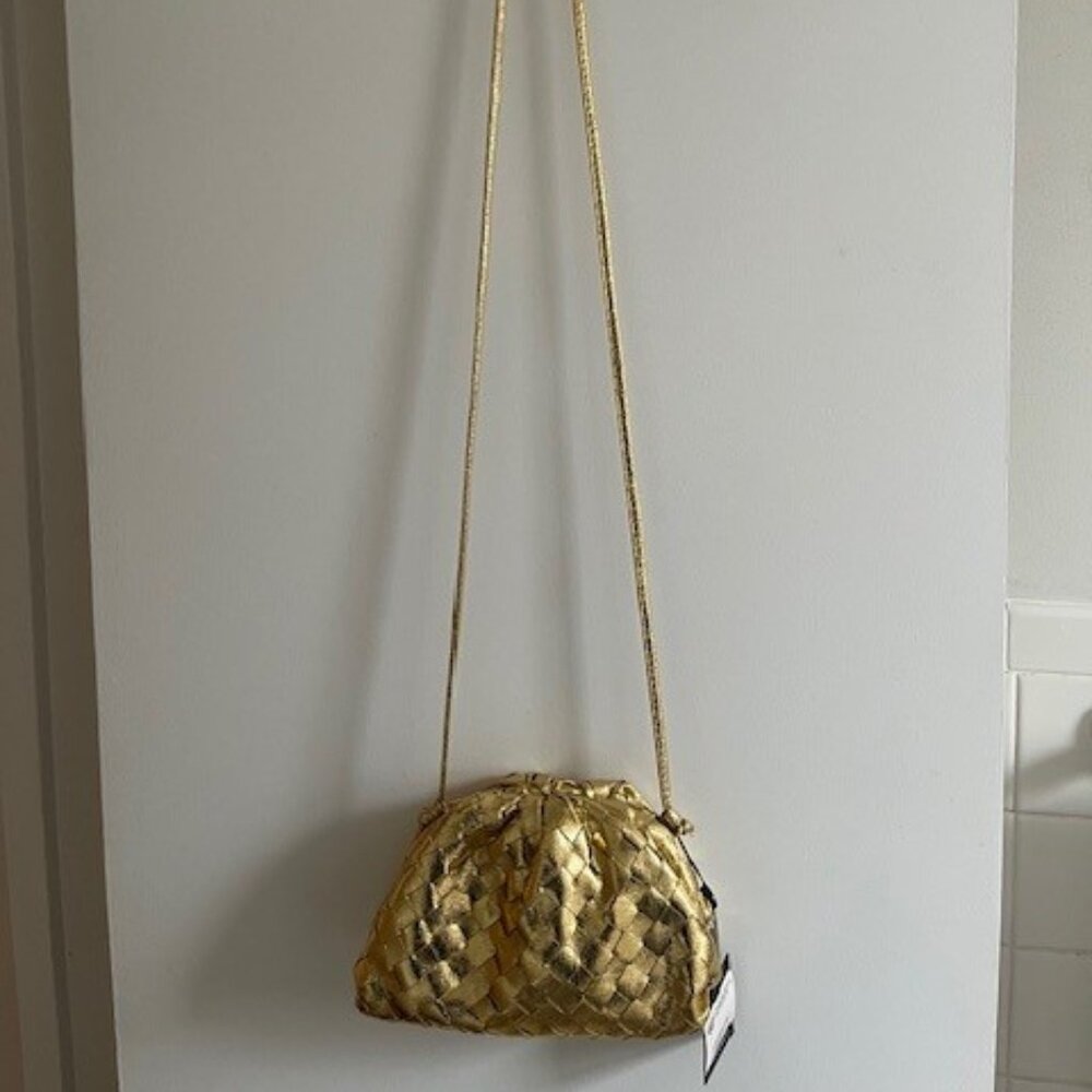 Metallic Gold Crossbody Pouch - Picture 7 of 15